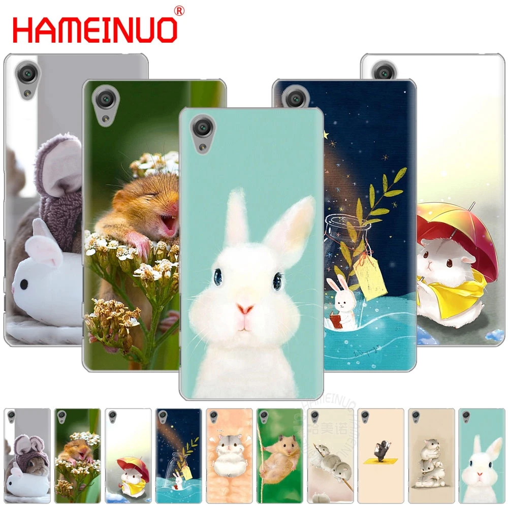 

HAMEINUO Rabbit Mouse Hamster Cover phone Case for sony xperia C6 XA1 XA2 XA ULTRA X XP L1 L2 X XZ1 compact XR/XZ PREMIUM