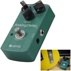 JOYO JF-33 электрогитара Эффект педали True Bypass дизайны для гитары аналоговый задержка, педаль эффектов с Aluminul сплав Материал