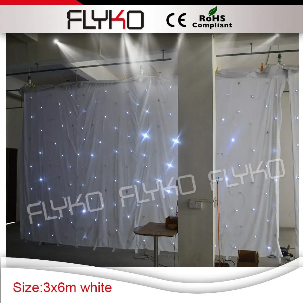 led curtain 3x6m white 4