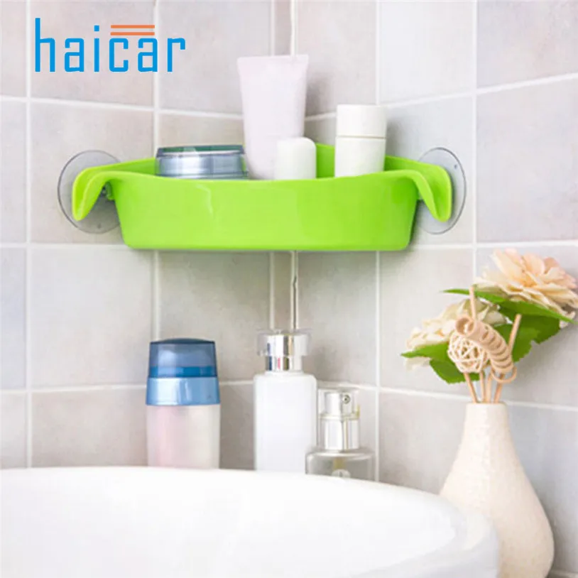 Bathroom Corner Shelf Suction Storage Shelves Racks Organizer 2018