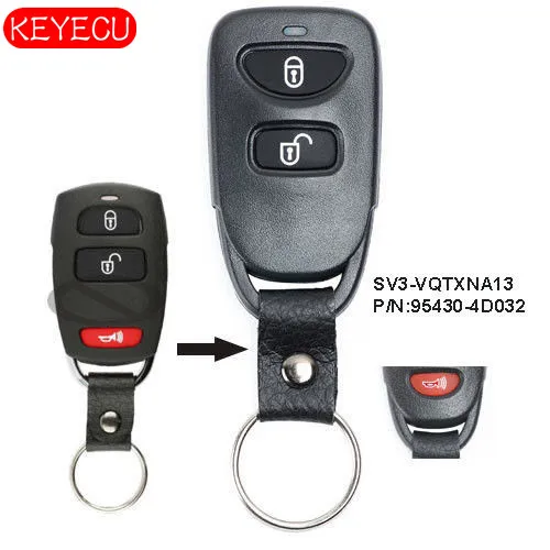 Запасной дистанционный ключ Keyecu 2 + 1B 315 МГц для 2004 2005 2006 Kia Sorento FCC: PLNBONTEC T016 P/N:95430