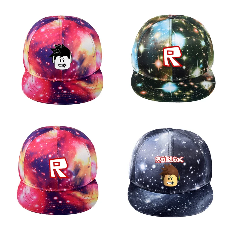 2019 Black Roblox Big Kids Sun Hats Hot Sale Cartoon Ball Caps