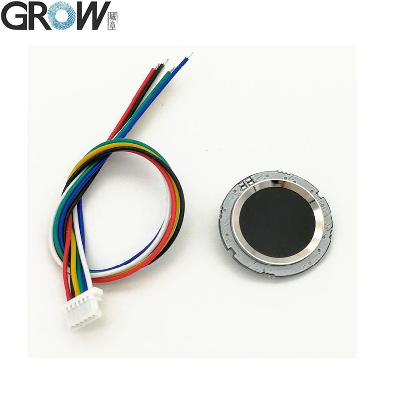 GROW R502 DC3.3V небольшой круговой Синий Красный светодиодный MX1.0-6pin емкостный модуль контроля доступа отпечатков пальцев сенсор сканер