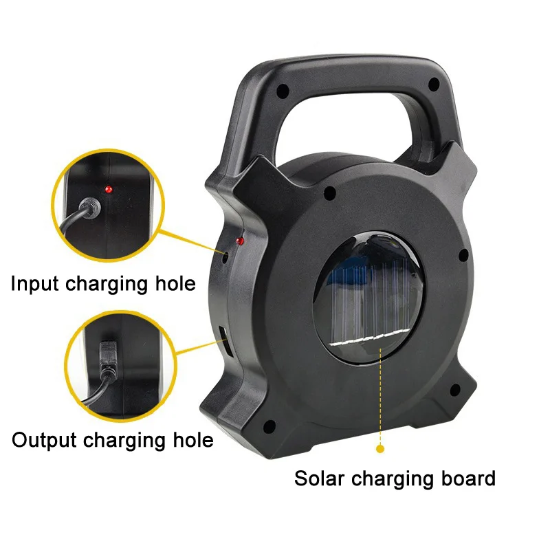 

Portable COB LED Solar Power Lantern Light Outdoor Waterproof Emergency Spotlight for Camping Hiking WHShopping