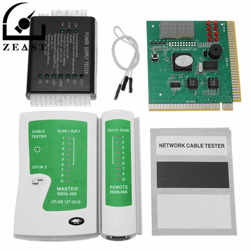 PC شبكة اختبار كيت اللوحة آخر محلل الكمبيوتر امدادات الطاقة فاحص كيبل الشبكات أداة كيت PC شبكة اختبار كيت اللوحة آخر محلل الكمبيوتر امدادات الطاقة فاحص كيبل الشبكات أداة كيت