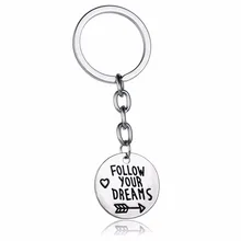 Брелок для ключей с надписью Follow Your Dreams|Брелоки|