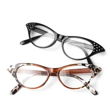 Очки для чтения кошачий глаз из полимера с прозрачными стразами украшения женские очки