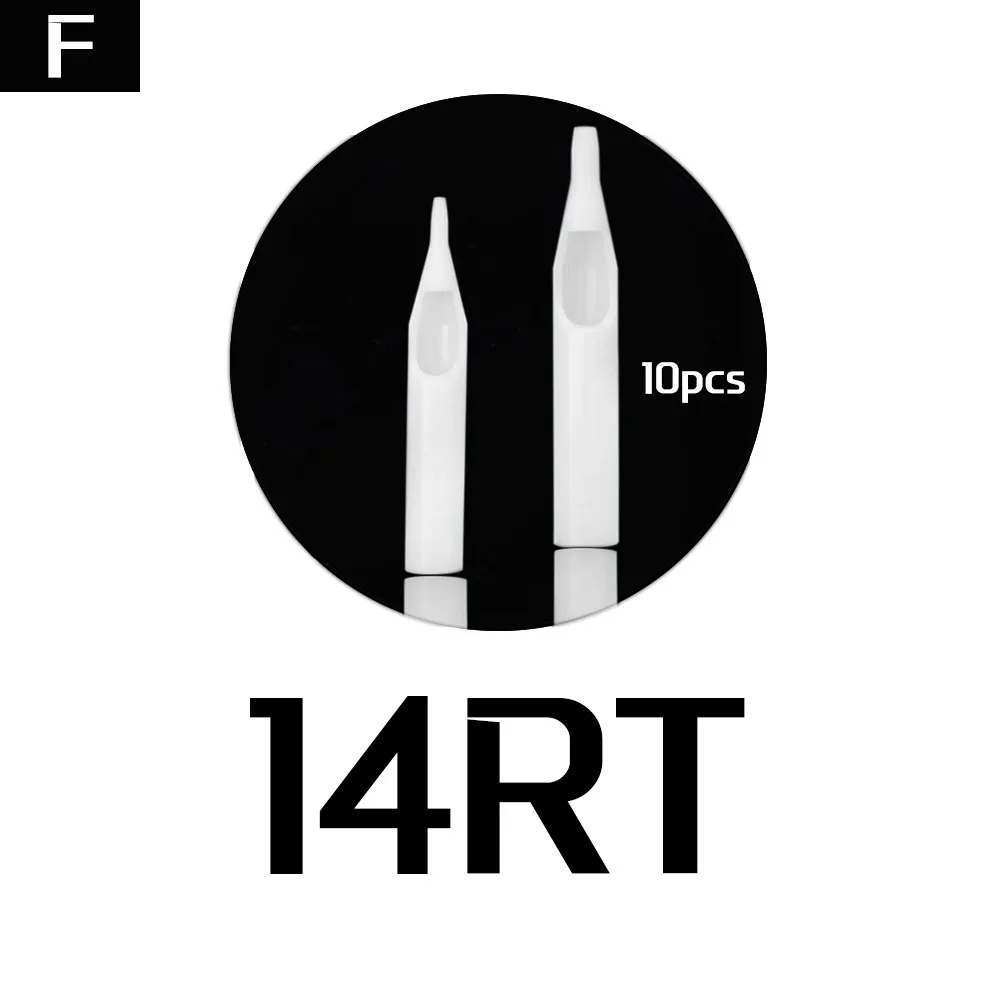 10 шт RT стерильные белые одноразовые наконечники татуировки Короткие Пластиковые иглы для тату боди-арт поставка