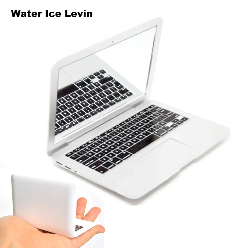 Вода лед Левин зеркало Книга воздуха серебро Мини Макияж MirrorBook Air MirrorBook Apple MacBook в форме Maquiagem Косметика Красота