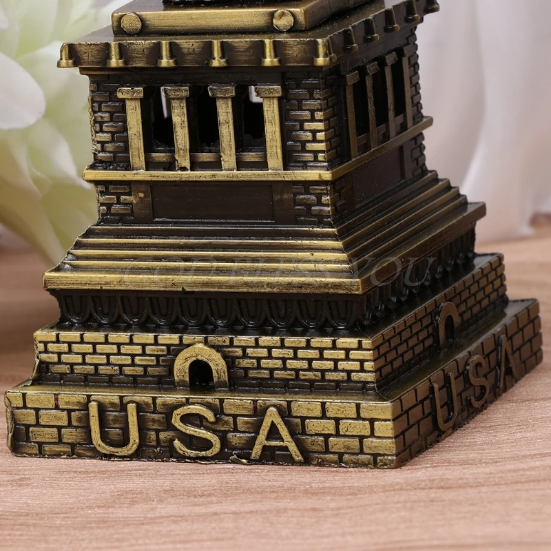 США ориентиры Статуя Свободы металлическая модель стол украшения гаджет ремесло подарок
