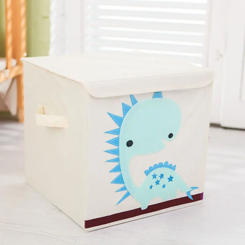 Lovely Dinosaur Cartoon Animals Folding Storage Box for Kids Toys