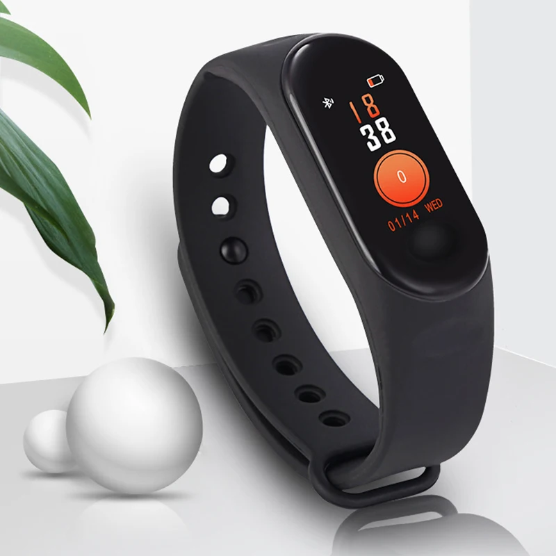 

Fitness Tracker,M3 Smart Bracelet Color Touch Screen Waterproof IP67 GPS Sleep Heart Rate Blood Pressure Monitor for Women Men