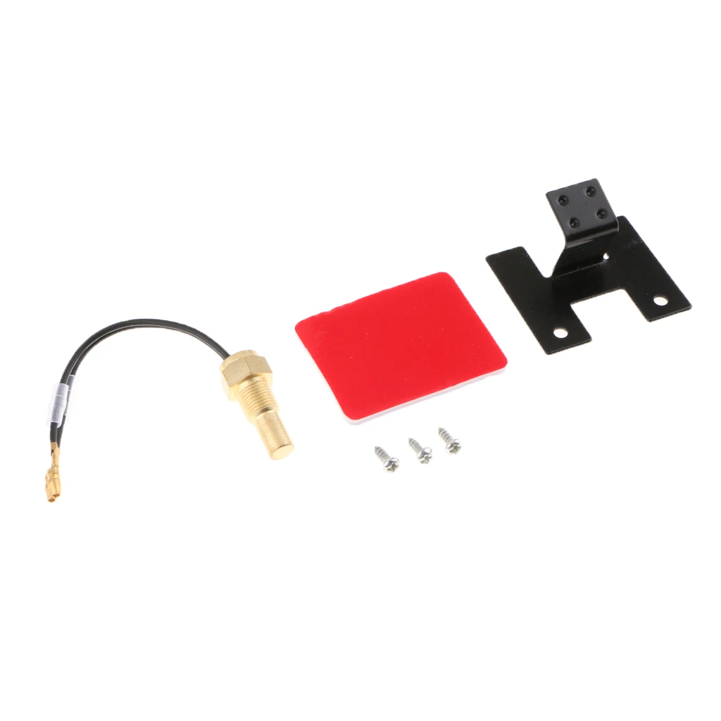 Universal DC12V/24V Digital Voltmeter Water Temp Gauge Meter with Sensor 10/12/14/16/17/21mm Stable Performance