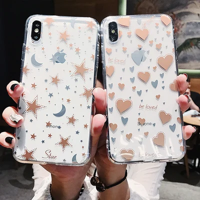 

For Samsung Galaxy A7 2018 Case Cover a 7 2018 a750f For Samsung Galaxy A 7 2018 Case Cute Couples Love Heart Stars Soft Case