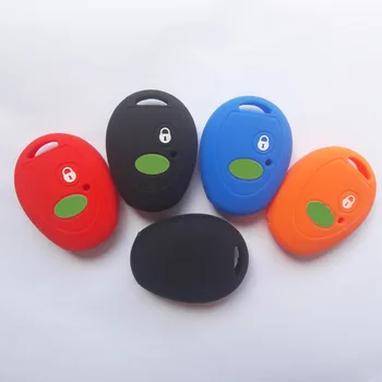 

10pcs Remote Key Shell Silicone FOB Holder Case For Land Rover Discovery 1999-2004 Smart Keyless Cover 2 Button