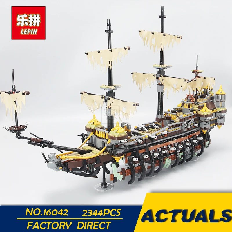 

LEPIN 16042 2344Pcs New Pirate Ship Series The Slient Mary Set Children Educational Building Blocks Bricks Toys Model Gift 71042