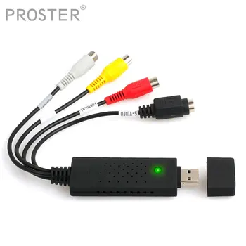 

PROZOR USB VHS To DVD Video Converter USB 2.0 Video Capture Card Converter PC Adapter TV Audio DVD DVR VHS
