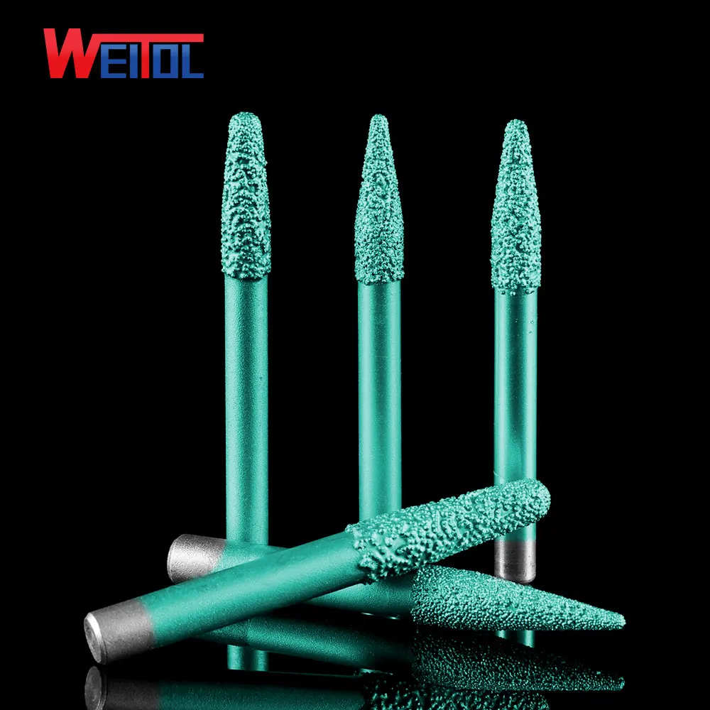 Weitol free shipping 6/8/10mm shank shipping Brazing stone engraving