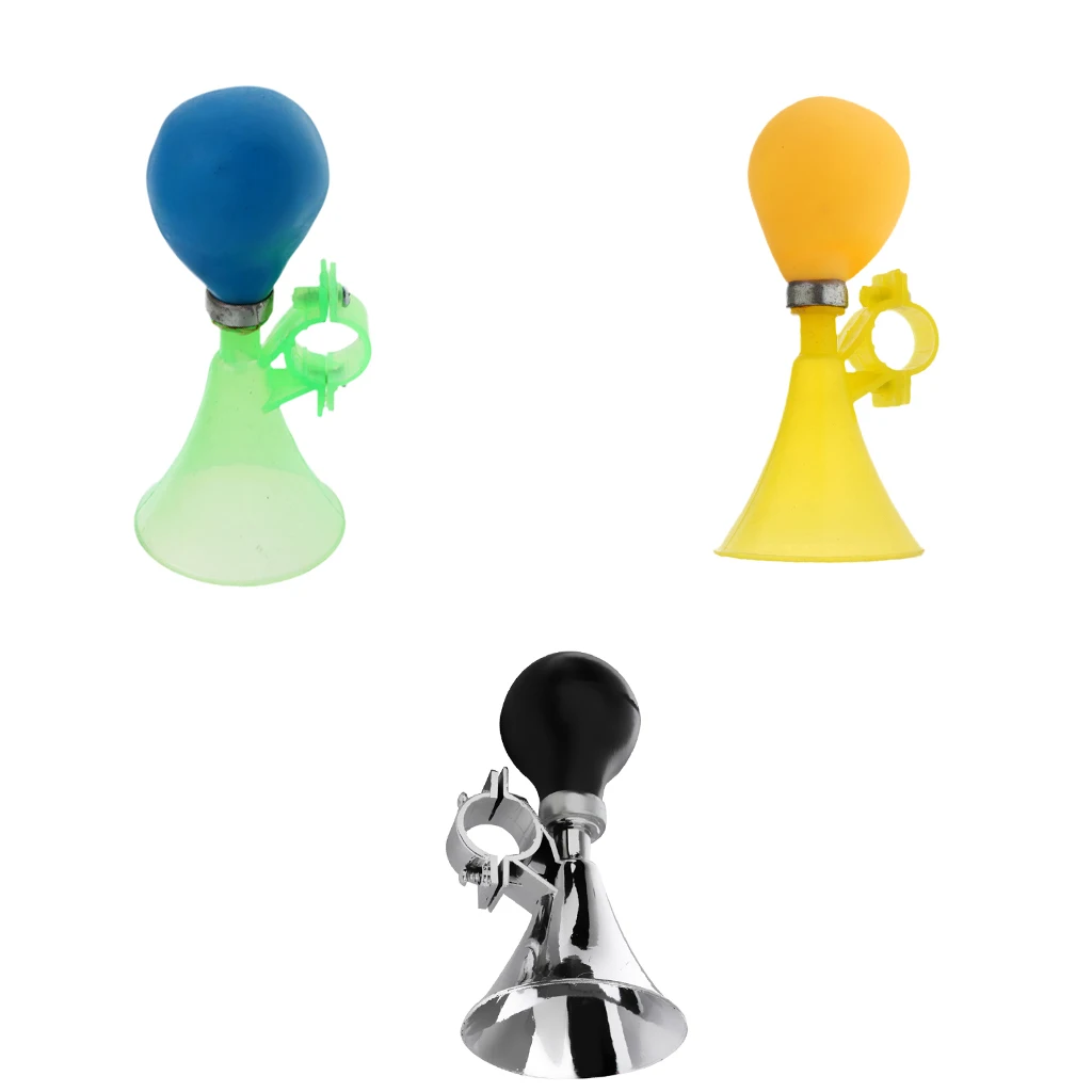 Kids Children Bicycle Scooter Bike Cycling Air Horn Squeeze Honking Horn Hooter Bugle Bell 3 Color Bicycle Bell Accessories