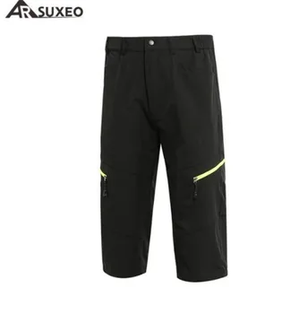

ARSUXEO Mens Outdoor Sports 3/4 Cycling Downhill MTB Short Mountain Bike Breathable Water Resistant
