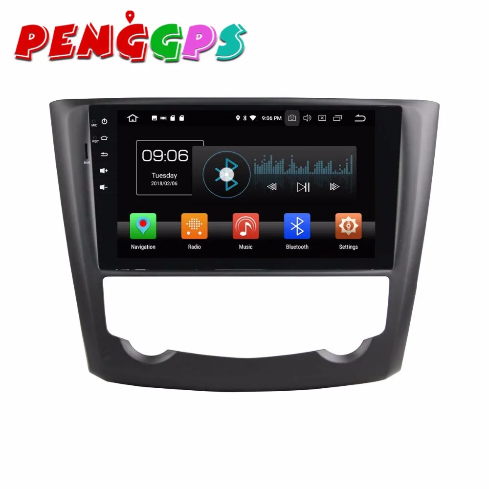 Top Android 8.0 7.1 Car DVD Player GPS Navigation Headunit For Renault Kadjar 2016 Full Touch Car Stereo Auto Multimedia Satnav IPS 5