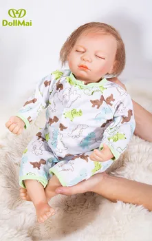 

Silicone reborn baby dolls 22"53cm real baby boy girl dolls bebes reborn bonecas children gift dolls play house toys