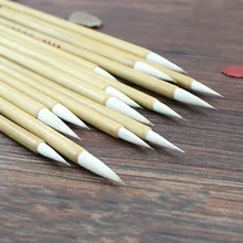 Горячая множество волокон Тщательная живопись небольшая обычная для письма кисточки для письма Китайская каллиграфия кисти ручка искусство школьный инструмент