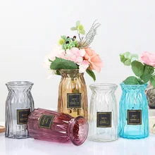 Узкая стеклянная ваза оригами для создания цветов зеленые растения гидропонное устройство настольное место украшает предметы домашнего интерьера