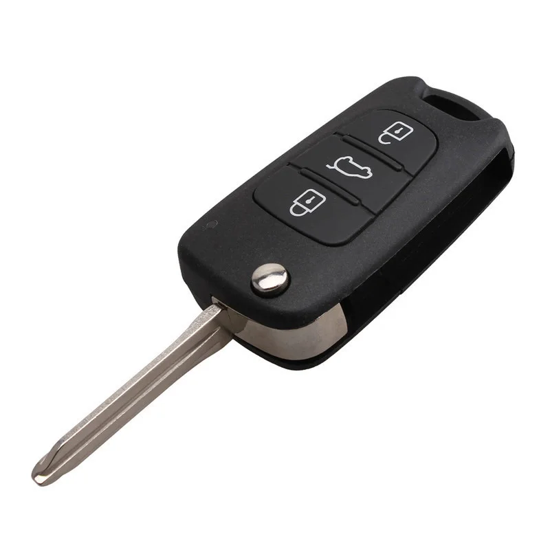 

Replacement 3 Buttons Fodling Flip Remote Key Fob Car Key Fit For KIA K2 433MHz ID46 Chip Refit Car Key