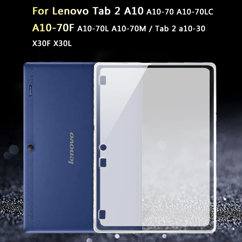 Планшетный чехол для lenovo Tab 3 7 Essential tab3 710F 710L 710i/Tab3 8 плюс P8 TB-X103F TB-8703X TB3-850M TPU Силиконовый чехол - Цвет: Tab2 A10 A10-70F