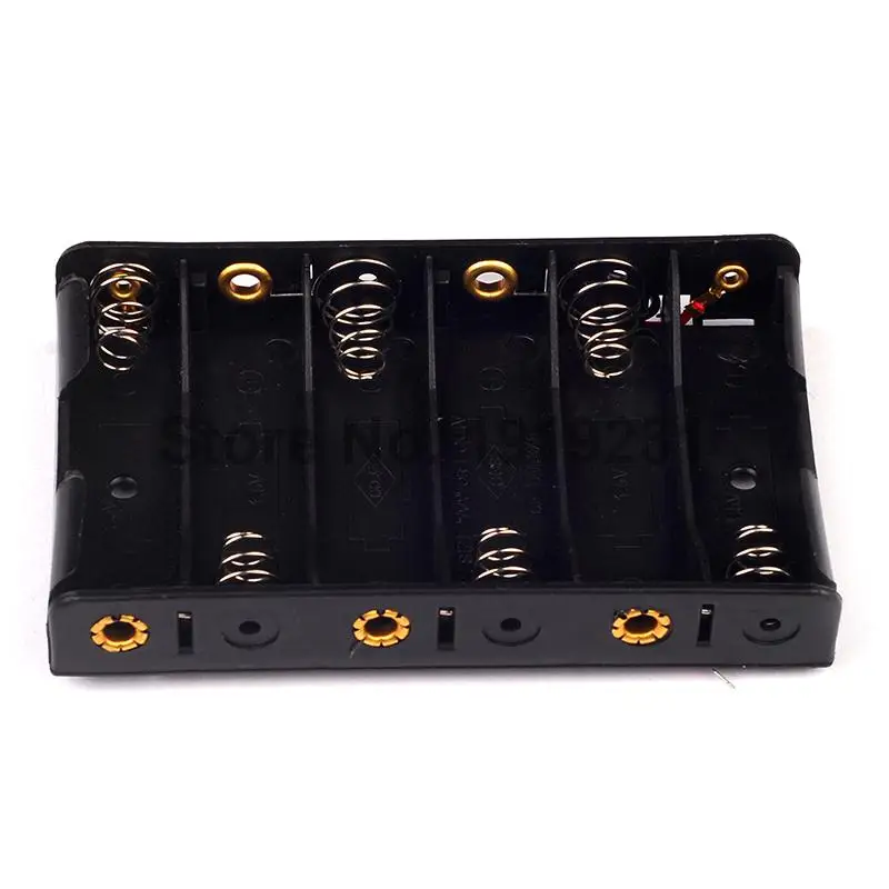 1 шт. новый держатель аккумуляторных батарей 6x1 5 В AA 2A футляр для хранения 9 в с