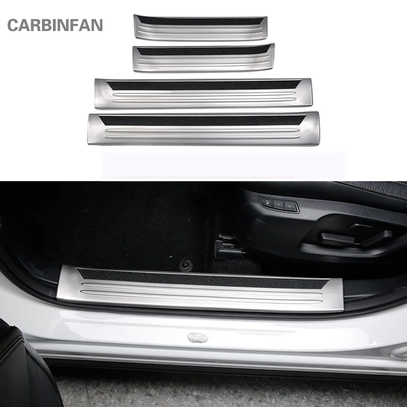 Stainless Door Sill Scuff Plate Inside Door Sills Protector Stickers