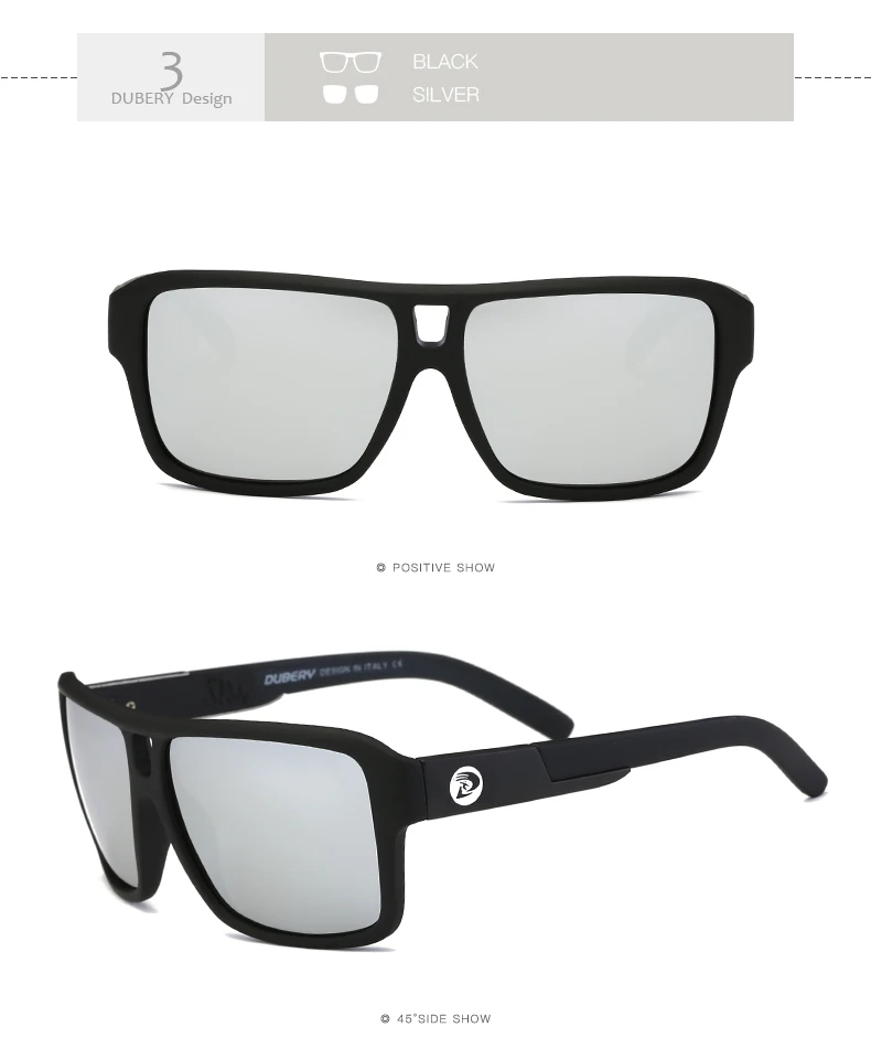 DUBERY Новые поляризованные солнцезащитные очки мужские очки для вождения Роскошные брендовые дизайнерские солнцезащитные очки для вождения и рыбалки