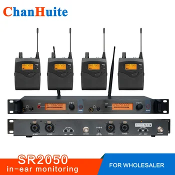 شراءلإعادة البيع! SR2050 المهنية في نظام مراقبة الأذن مع 4 أجهزة استقبال ، مراقبة في الأذن اللاسلكية ، مراقبة المرحلة