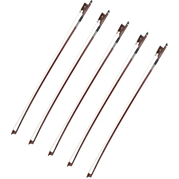 

Tooyful 5 Pieces Woodn 1/4 Size Violin Fiddle Bows Well Balance for Students Kids Perform Practice Accessory