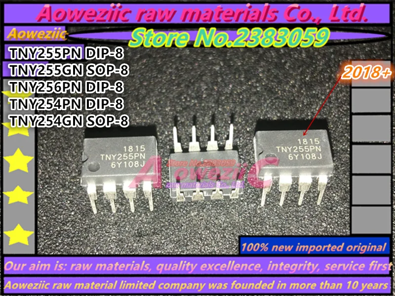 

Aoweziic 2018+ 100% new imported original TNY254PN TNY255PN TNY256PN DIP-8 TNY254GN TNY255GN SOP-8 power chip TNY254 TNY255