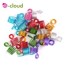 Горячая Распродажа 20 шт. заколка для волос дреды бусины манжеты зажимы коса спиральные для косы аксессуары для наращивания волос