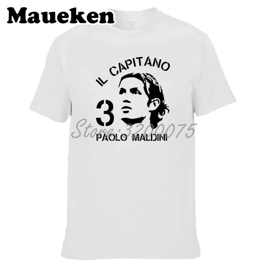 Мужская футболка Paolo Maldini #3 Italy Born to be legendary captain футболки мужская модная S XXXL
