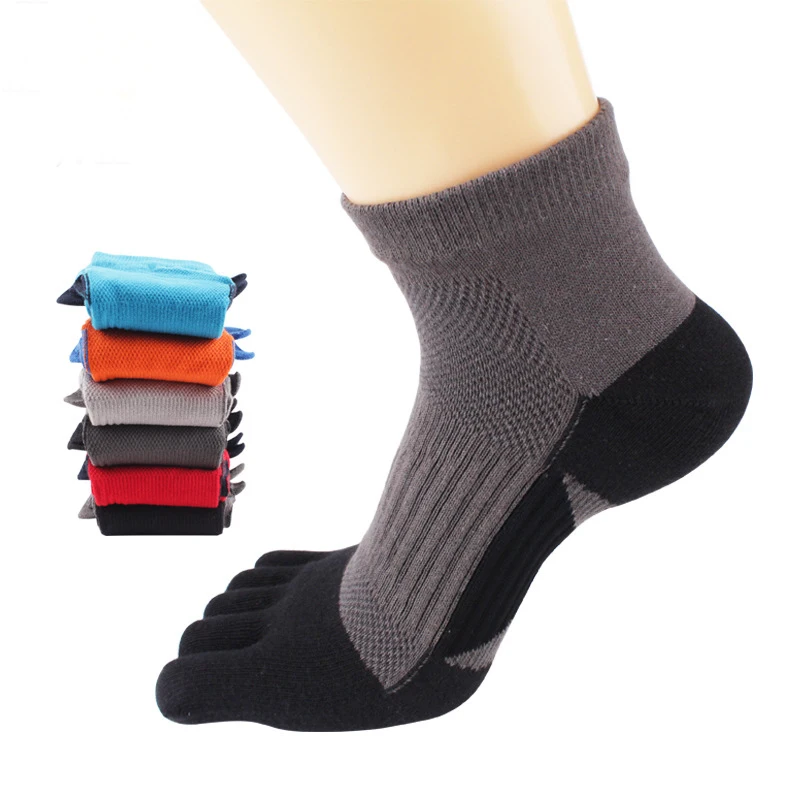 Bencailo 6 Pais Women Toe Socks Cotton Compession Anklelow