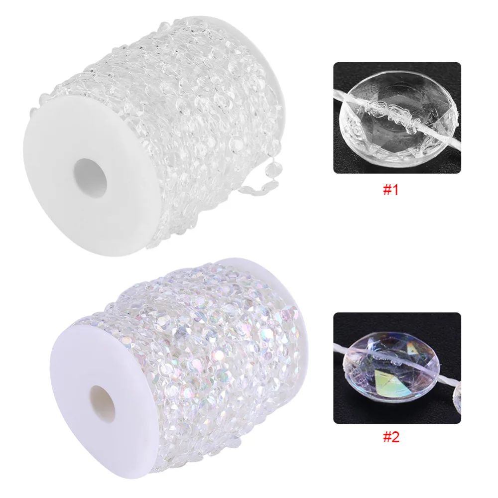 

30M 10M Resin Beads Octagonal Acrylic Crystal Beads Curtains DIY Window Door Curtain Party Wedding Passage Backdrop Decoration