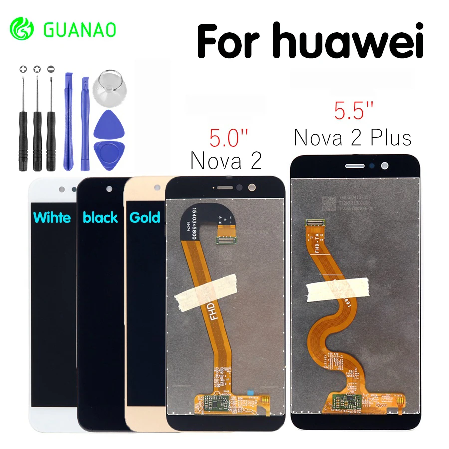 

Huawei Nova 2 Plus LCD Display Touch Screen Digitizer Assembly BAC L23 L03 For Huawei Nova 2 LCD Nova2 PIC LX9 L29 L09 Screen