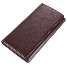 Большая емкость из натуральной кожи мужские кошельки кофе/черный цвет 17 держателей карт длинный мужской кошелек из кожи коровы# VP-J8058