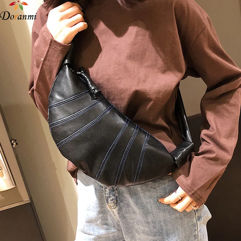 DORANMI Thread черные поясные сумки для женщин 2019 модные кожаные нагрудные сумки женские поясные сумки через плечо поясные сумки DJB358