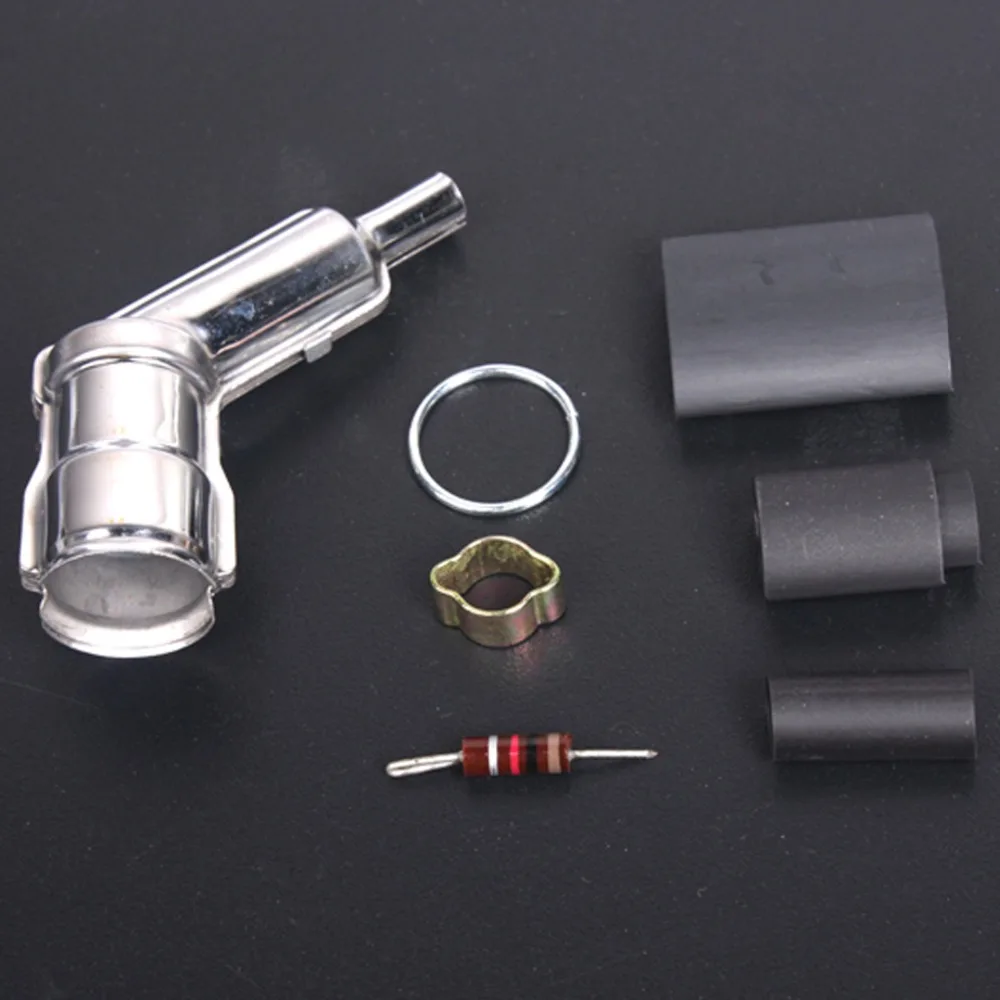 

1 Set Rcexl Spark Plug Caps and Boots for NGK -CM6-10MM KIT 120 Degree RC Airplane Model Accessory