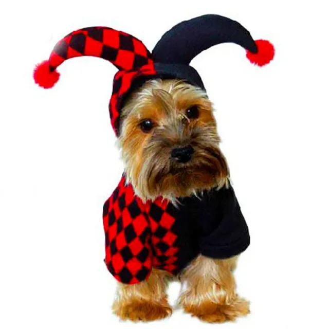 novelty funny dog clothes halloween puppy pet clothing little devil dog costume winter dog hoodies for