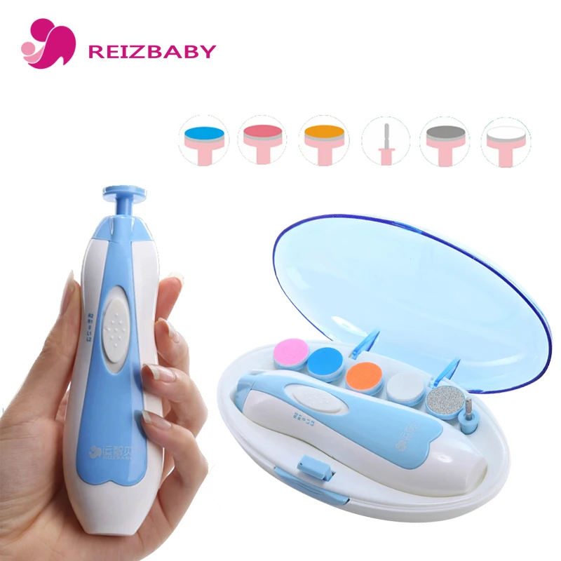 REIZBABY High Quality Baby Electric Nail Trimmer LED for Adults Babies