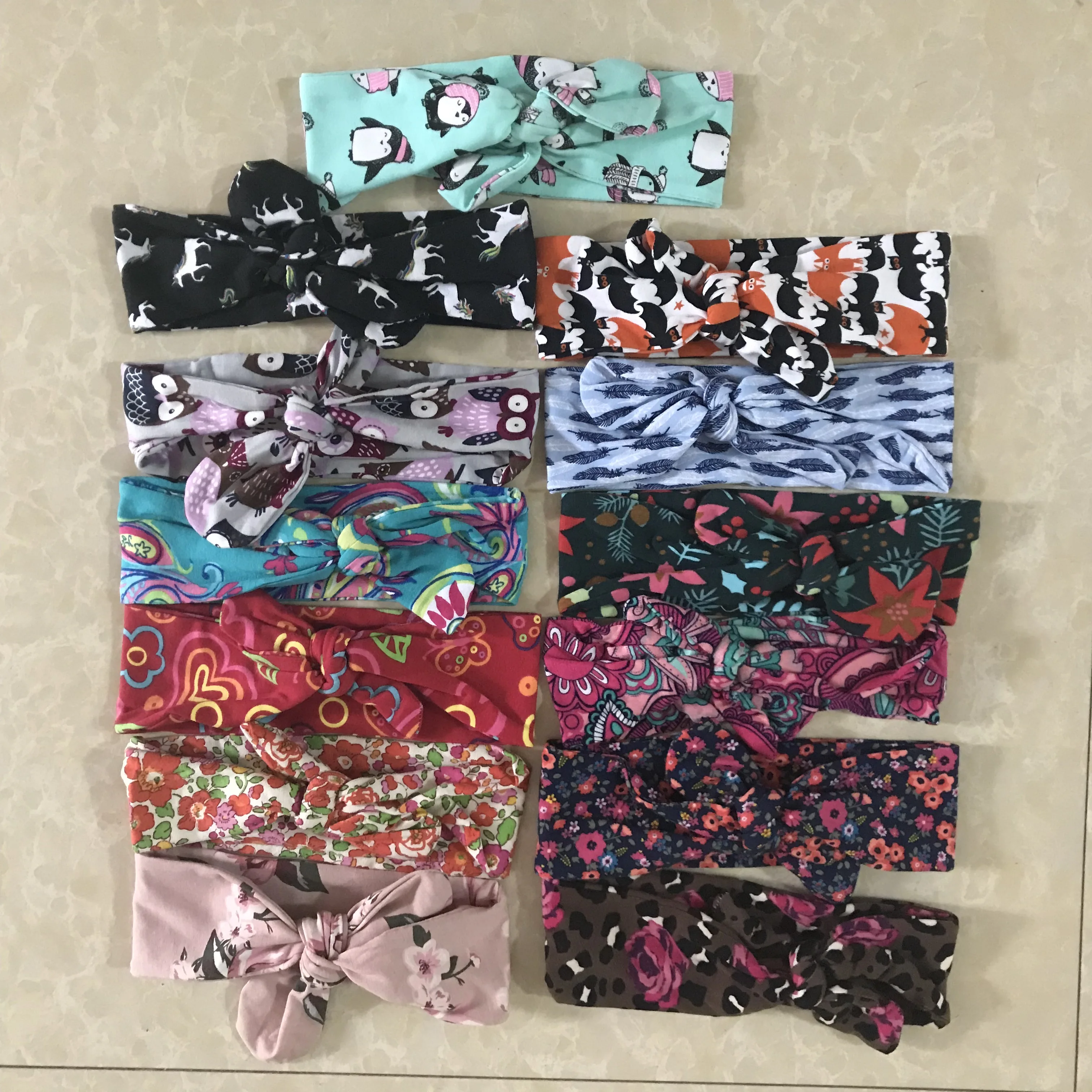 

HairBands For Girls Hot Selling Kids Headband Baby Infant Kids Girls Rabbit Ears Hairband Turban Bowknot Headwrap Hairband