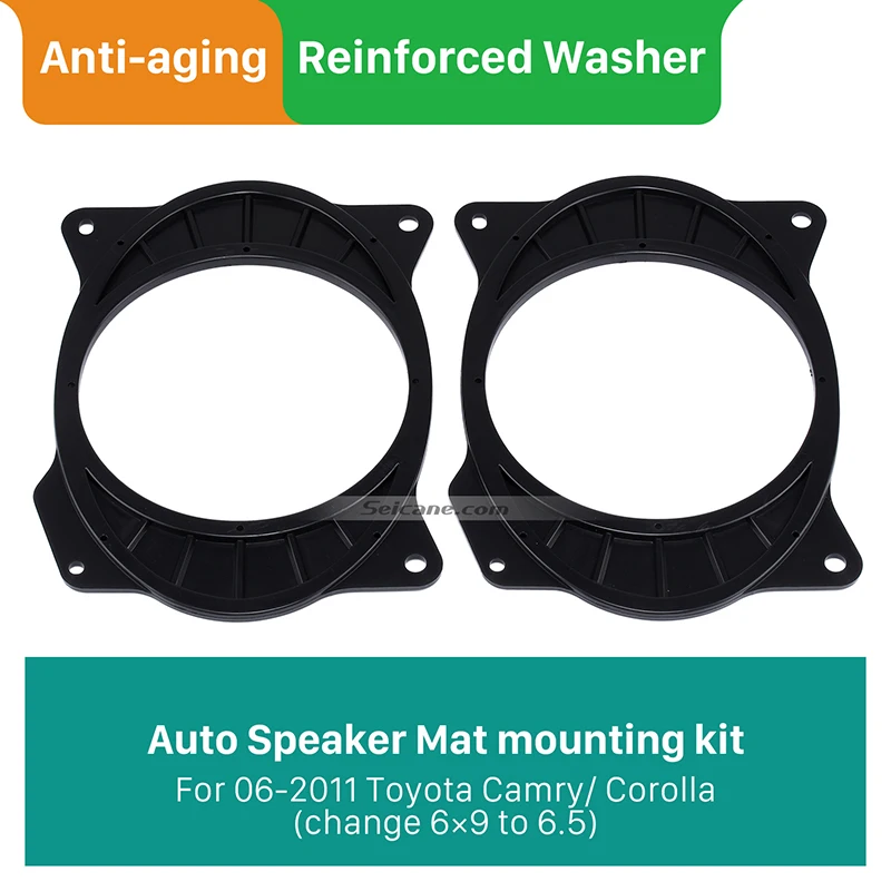 Seicane 6.5 Inch Car Speaker Spacer for 2006 2011 Toyota Camry Corolla