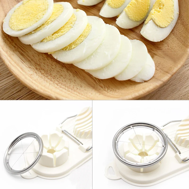 

1Pcs Cooking Tools 2in1 Cut Multifunction Kitchen Egg Slicer Sectione Cutter Mold Flower Edges Gadgets Tools Ferramentas @