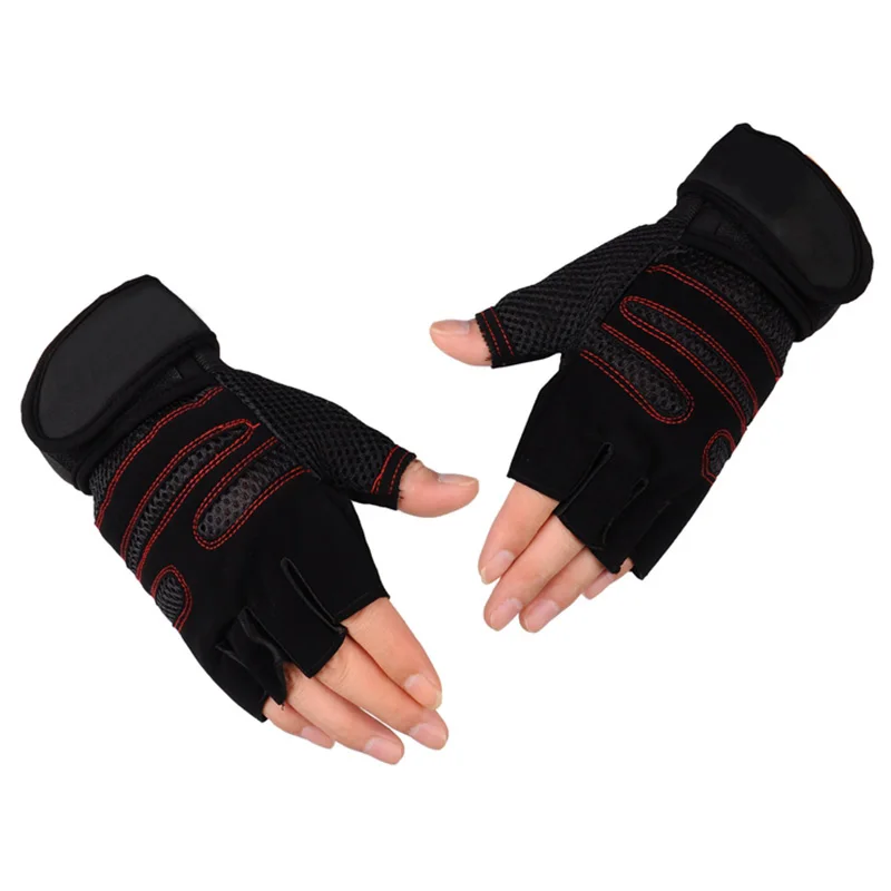 Elastic Gym Gloves Heavyweight Sports Exercise Weight Lifting Gloves Body Building Training Sport Fitness Gloves